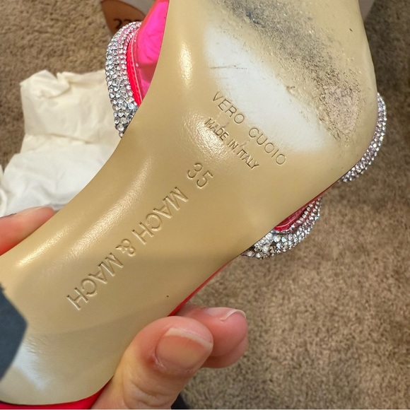 Mach & Mach Double Bow PVC Mule - Picture 4 of 15